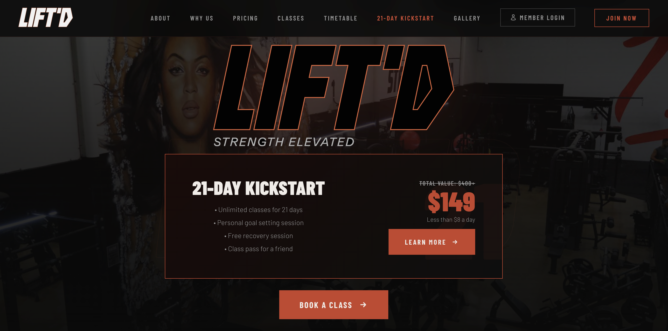 LiftD Craigieburn — strength training gym website by Drew Wilson Web Design